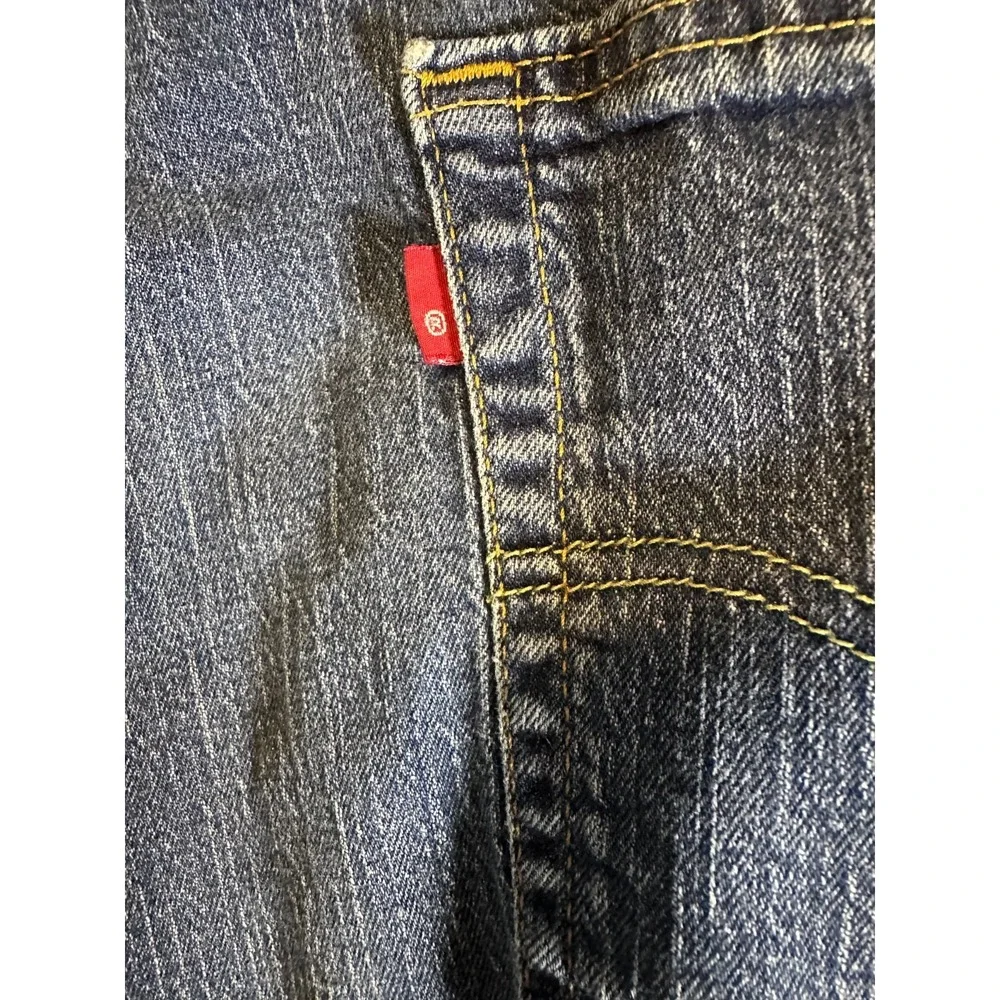 Levi's 505 Jeans Mens‎ 40x32 Blue Regular Straight Leg Denim Zip Fly Dark Wash